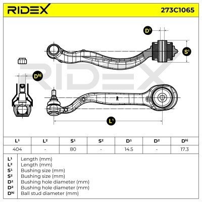 Control Arm RIDEX 273C1065 273C1065 - photo 7