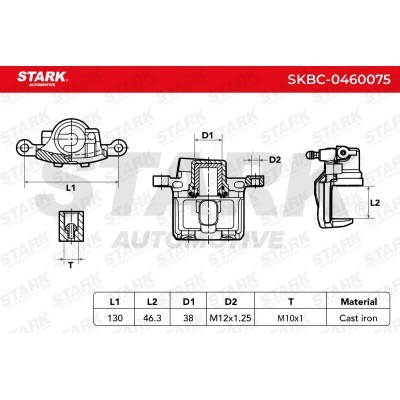 Brake Caliper Stark SKBC-0460075 SKBC-0460075 - photo 3