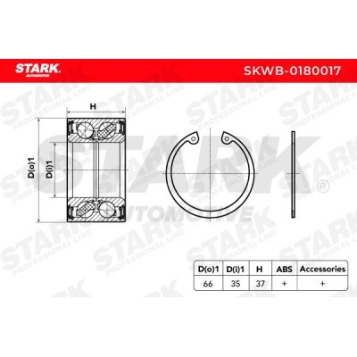 Wheel Bearing Stark SKWB-0180017 SKWB-0180017 - photo 2