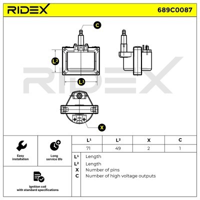 Ignition Coil RIDEX 689C0087 689C0087 - photo 5