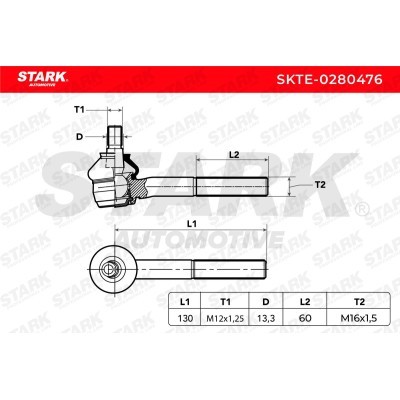 Tie Rod End Stark SKTE-0280476 SKTE-0280476 - photo 5