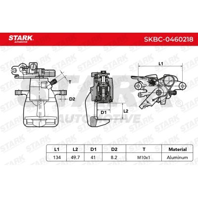 Brake Caliper Stark SKBC-0460218 SKBC-0460218 - photo 3