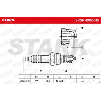 Spark Plug Stark SKSP-1990015 SKSP-1990015 - photo 5