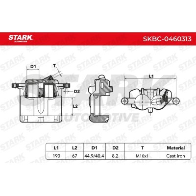 Brake Caliper Stark SKBC-0460313 SKBC-0460313 - photo 5