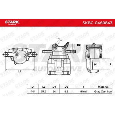 Brake Caliper Stark SKBC-0460843 SKBC-0460843 - photo 6