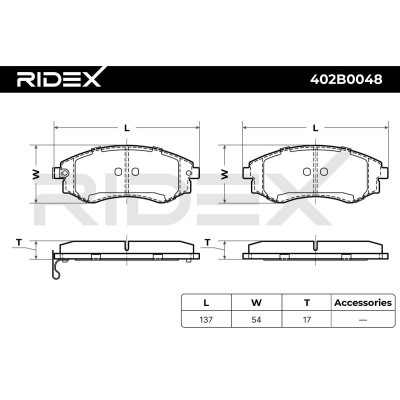 Brake Pads Set RIDEX 402B0048 402B0048 - photo 6
