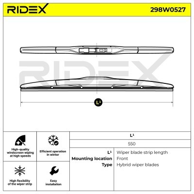 Wiper Blade RIDEX 298W0527 298W0527 - photo 8