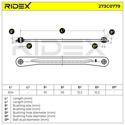 Control Arm RIDEX 273C0779 273C0779 - photo 6