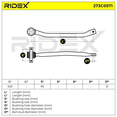 Control Arm RIDEX 273C0571 273C0571 - photo 6