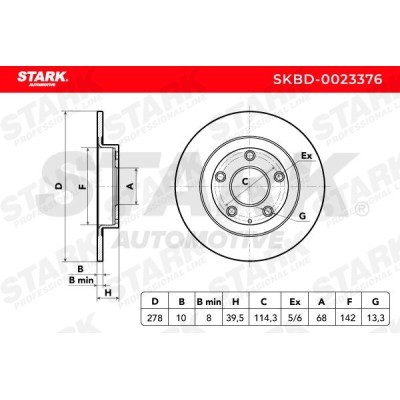 Brake Disc Stark SKBD-0023376 SKBD-0023376 - photo 5