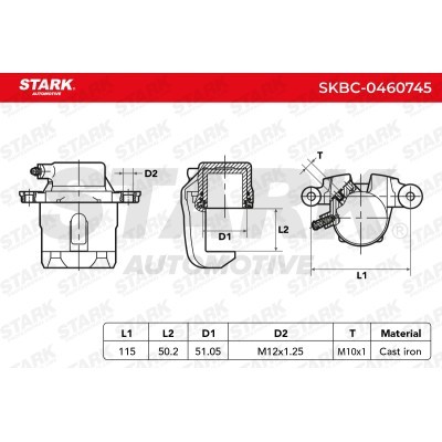 Brake Caliper Stark SKBC-0460745 SKBC-0460745 - photo 3