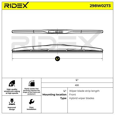 Wiper Blade RIDEX 298W0273 298W0273 - photo 6