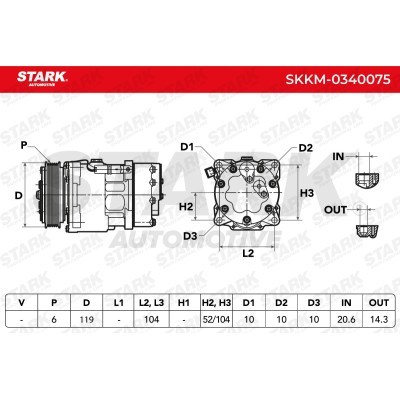 Compressor, Air Conditioning SKKM-0340075 - photo 8