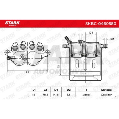 Brake Caliper Stark SKBC-0460580 SKBC-0460580 - photo 6