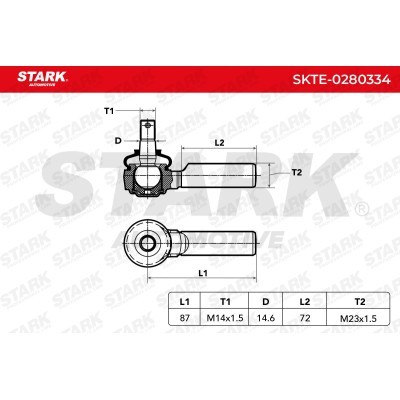 Tie Rod End Stark SKTE-0280334 SKTE-0280334 - photo 4