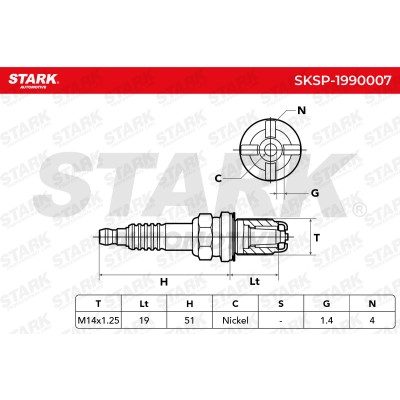 Spark Plug Stark SKSP-1990007 SKSP-1990007 - photo 6