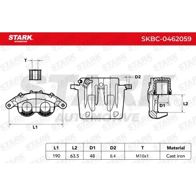 Brake Caliper Stark SKBC-0462059 SKBC-0462059 - photo 3