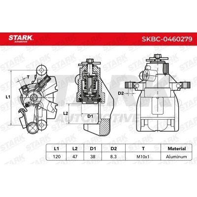Brake Caliper Stark SKBC-0460279 SKBC-0460279 - photo 4
