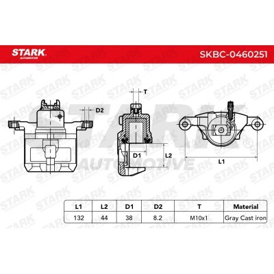 Brake Caliper Stark SKBC-0460251 SKBC-0460251 - photo 3