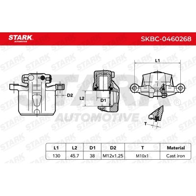 Brake Caliper Stark SKBC-0460268 SKBC-0460268 - photo 7