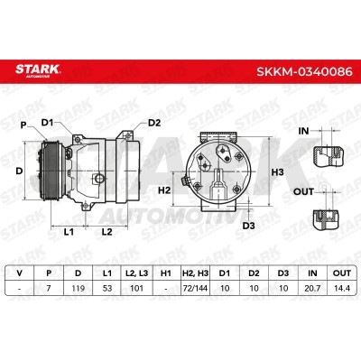 Compressor, Air Conditioning SKKM-0340086 - photo 7