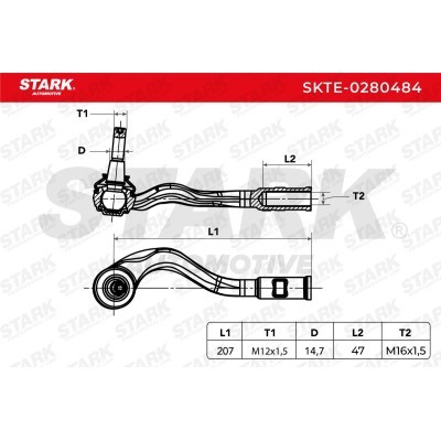 Tie Rod End Stark SKTE-0280484 SKTE-0280484 - photo 6