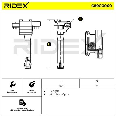 Ignition Coil RIDEX 689C0060 689C0060 - photo 4