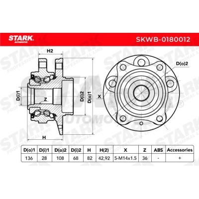 Wheel Bearing Stark SKWB-0180012 SKWB-0180012 - photo 5