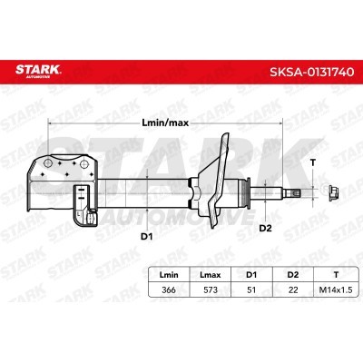Shock Absorber Stark SKSA-0131740 SKSA-0131740 - photo 3