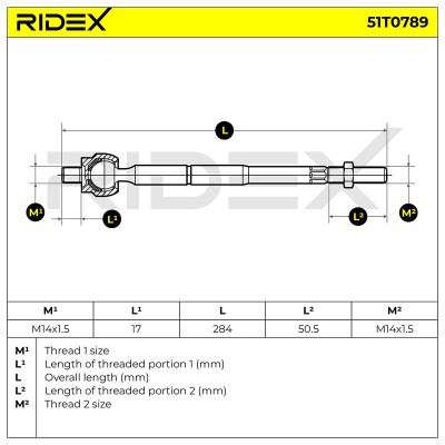 Tie Rod Assembly RIDEX 51T0789 51T0789 - photo 5