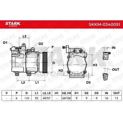 Compressor, Air Conditioning SKKM-0340051 - photo 5