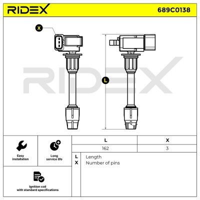Ignition Coil RIDEX 689C0138 689C0138 - photo 5