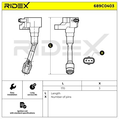 Ignition Coil RIDEX 689C0403 689C0403 - photo 6