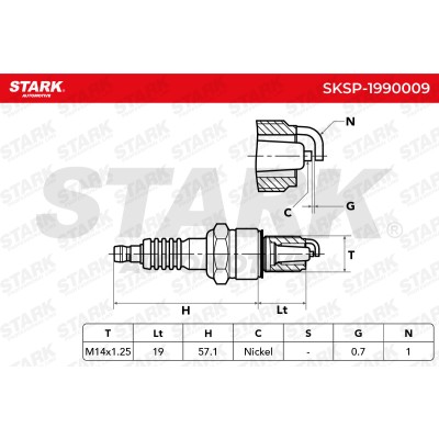 Spark Plug Stark SKSP-1990009 SKSP-1990009 - photo 7