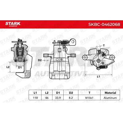 Brake Caliper Stark SKBC-0462068 SKBC-0462068 - photo 3