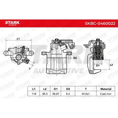 Brake Caliper Stark SKBC-0460022 SKBC-0460022 - photo 3