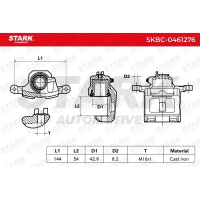 Brake Caliper Stark SKBC-0461276 SKBC-0461276 - photo 5