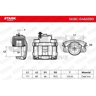 Brake Caliper Stark SKBC-0460390 SKBC-0460390 - photo 6