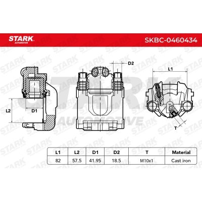 Brake Caliper Stark SKBC-0460434 SKBC-0460434 - photo 5