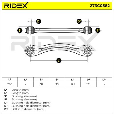 Control Arm RIDEX 273C0582 273C0582 - photo 4