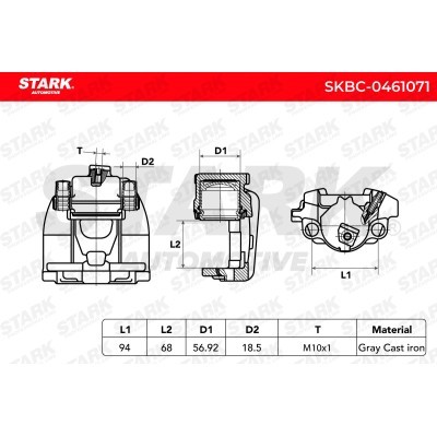 Brake Caliper Stark SKBC-0461071 SKBC-0461071 - photo 6