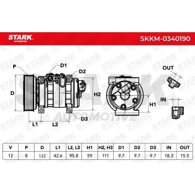 Compressor, Air Conditioning SKKM-0340190 - photo 5