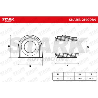 Stabiliser Bar Mounting Stark SKABB-2140084 SKABB-2140084 - photo 6