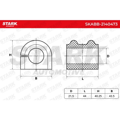 Stabiliser Bar Mounting Stark SKABB-2140473 SKABB-2140473 - photo 5