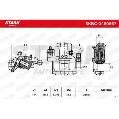 Brake Caliper Stark SKBC-0460667 SKBC-0460667 - photo 6
