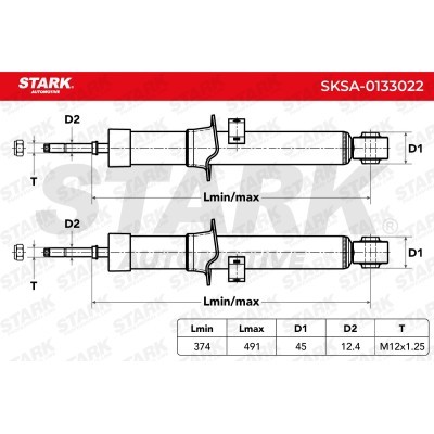 Shock Absorber Stark SKSA-0133022 SKSA-0133022 - photo 6