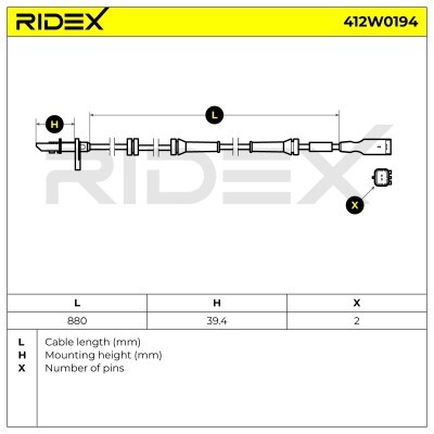 ABS Sensor RIDEX 412W0194 412W0194 - photo 6