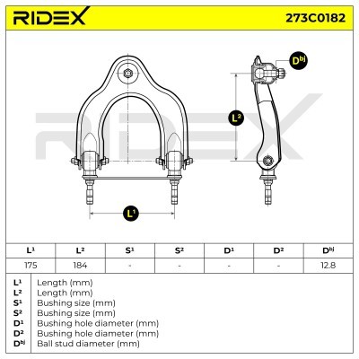 Control Arm RIDEX 273C0182 273C0182 - photo 4
