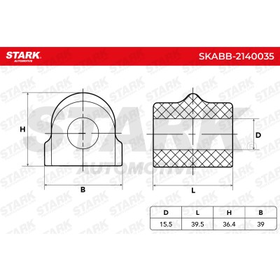 Stabiliser Bar Mounting Stark SKABB-2140035 SKABB-2140035 - photo 6