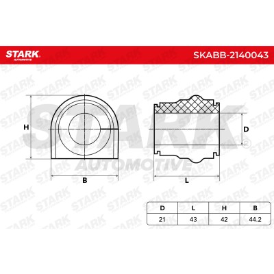 Stabiliser Bar Mounting Stark SKABB-2140043 SKABB-2140043 - photo 6